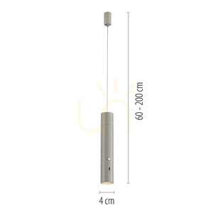 ATTACH függőlámpa 18281-40 szürke 1xLED 8 ATTACH függőlámpa 18281-40 szürke 1xLED small 8