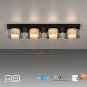 Plafond RIKA 6164-18 Fekete 4xLED 11 Plafond RIKA 6164-18 Fekete 4xLED small 11