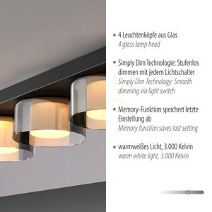 Plafond RIKA 6164-18 Fekete 4xLED 3 Plafond RIKA 6164-18 Fekete 4xLED small 3