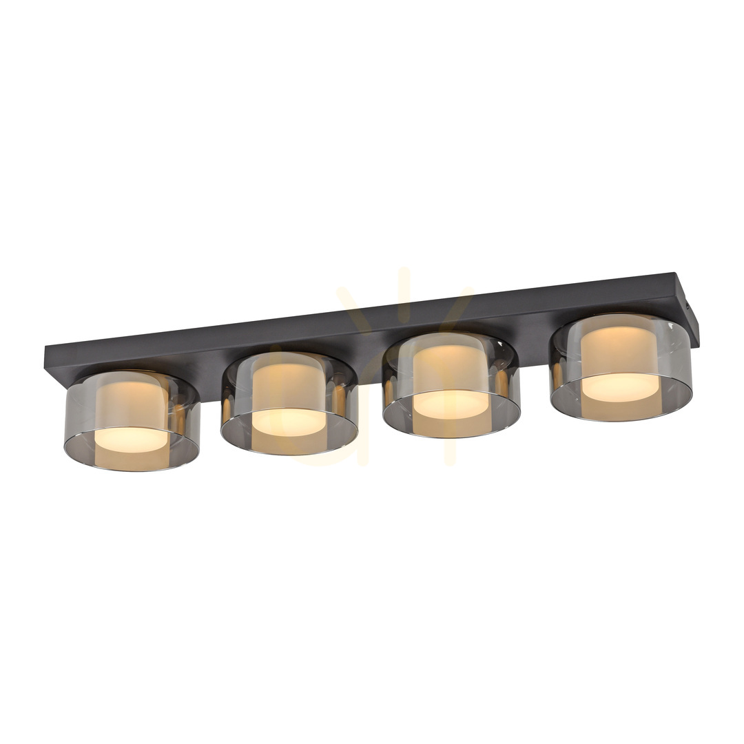 Előnézet Plafond RIKA 6164-18 Fekete 4xLED Plafond RIKA 6164-18 Fekete 4xLED