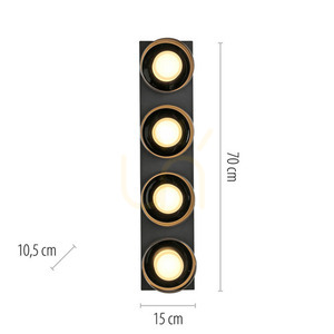 Plafond RIKA 6164-18 Fekete 4xLED 8 Plafond RIKA 6164-18 Fekete 4xLED small 8