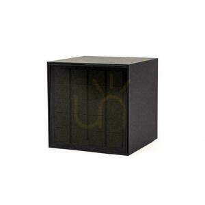 V-TAC napelemes/USB fali lámpatest 9W LED COB fekete kocka 15x15cm IP65 mozgásérzékelő VT-409CCT 800lm small 2