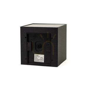 V-TAC napelemes/USB fali lámpatest 9W LED COB fekete kocka 15x15cm IP65 mozgásérzékelő VT-409CCT 800lm small 3