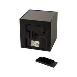 V-TAC napelemes/USB fali lámpatest 9W LED COB fekete kocka 15x15cm IP65 mozgásérzékelő VT-409CCT 800lm small 4