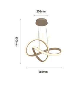 Aviano BANDOL LED függőlámpa 6064-113S, kasmír bézs, 56 cm small 4