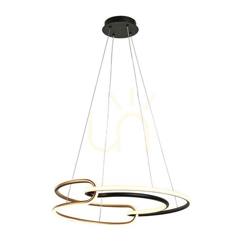 Jelölje be Italux LED függőlámpa fekete 50 cm PND-24002-BK-GD