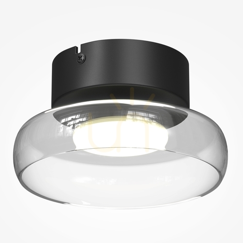 Jelölje be Maytoni Float MOD498CL-L13BK fekete LED mennyezeti lámpa 13 W 3000 K, 20 cm