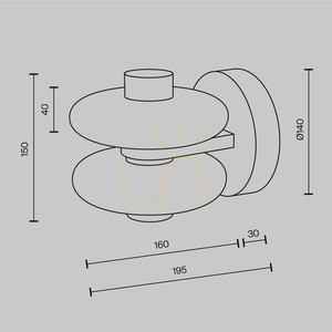 Maytoni Nuvem MOD497WL-L8BRK LED fali lámpa, barna, 8 W, 3000 K small 7