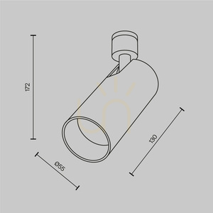 Maytoni Focus LED Holity C150CL-13W3K-B mágneses spotlámpa 13 W 3000 K fekete small 9