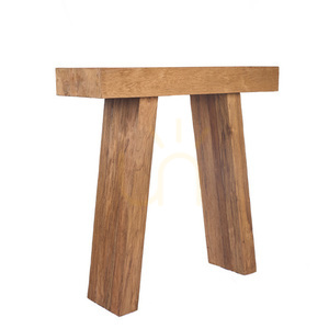 Bazar Bizar The Stance teakfa konzolasztal, natúr, 86 cm small 12