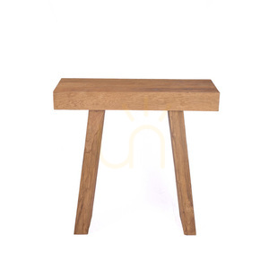 Bazar Bizar The Stance teakfa konzolasztal, natúr, 86 cm small 14