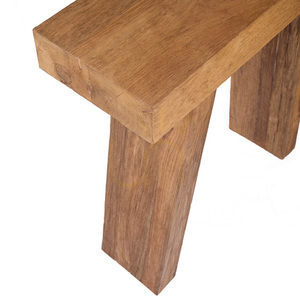 Bazar Bizar The Stance teakfa konzolasztal, natúr, 86 cm small 2