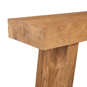 Bazar Bizar The Stance teakfa konzolasztal, natúr, 86 cm small 6