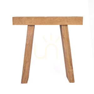 Bazar Bizar The Stance teakfa konzolasztal, natúr, 86 cm small 8