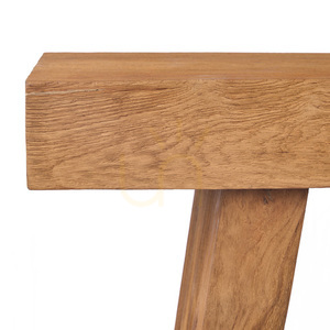Bazar Bizar The Stance teakfa konzolasztal, natúr, 86 cm small 9