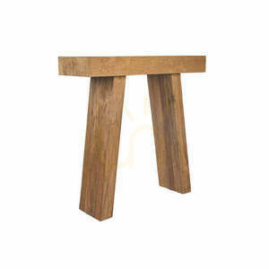 Bazar Bizar The Stance teakfa konzolasztal, natúr, 86 cm small 0