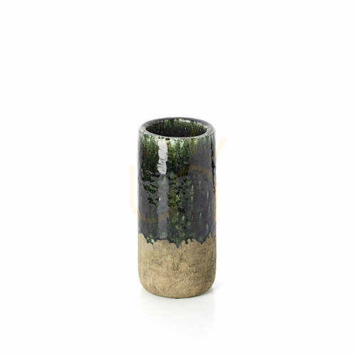 Jelölje be Hengeres váza beton zöld M 29,5 cm