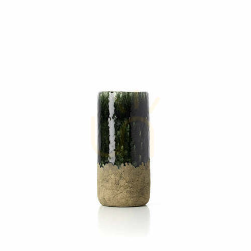 Jelölje be Hengeres váza beton zöld M 29,5 cm