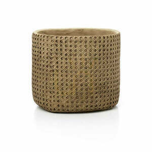Rattan ültető kosár természetes XL 26x24 cm small 0