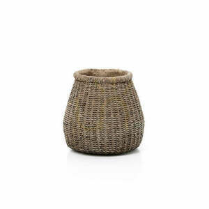 Növénytartó Faux-Puff barna M 16,5x16,7x17 cm Handmade Planters small 0