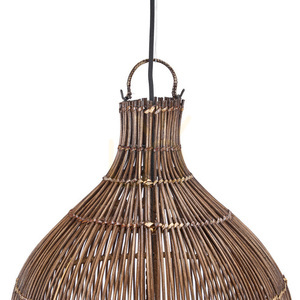 Függőlámpa búra Oasis Tower Dark Walnut XL bambuszból 35 x 102 cm small 6