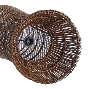 Függőlámpa búra Oasis Tower Dark Walnut XL bambuszból 35 x 102 cm small 9