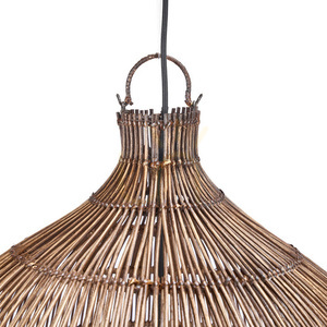 Függőlámpa Woven Bell XL sötét diófa kézzel készült, Oversized Collection small 10