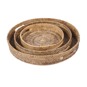 Nagy fa tálca természetes barna 51 cm small 8