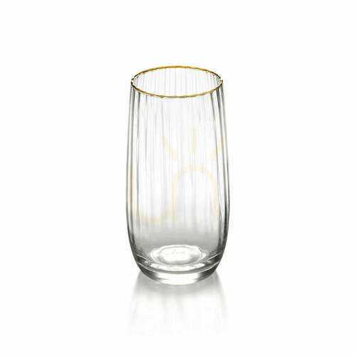 Jelölje be Arany peremes highball pohár 7,7x15 cm