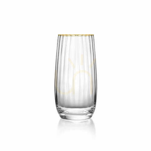 Jelölje be Arany peremes highball pohár 7,7x15 cm
