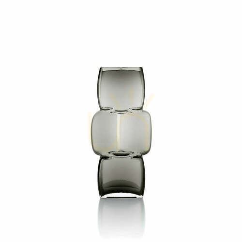 Jelölje be Váza The Cubes sötétszürke M Glass Collection