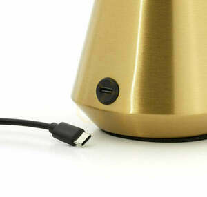 BAZAR BIZAR Disco Muffin USB LED asztali lámpa réz 16,5 cm CNCL003 small 1
