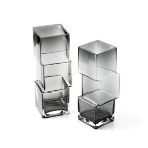 Váza Glass Collection sötétszürke L 30 cm small 4