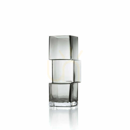 Jelölje be Váza Rummikub Glass Collection sötétszürke M 27 cm