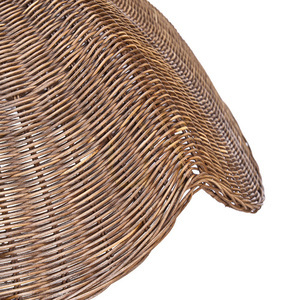 Rattan függőlámpa-ernyő Bazar Bizar THE WAVE Dark Walnut L 103 cm small 2