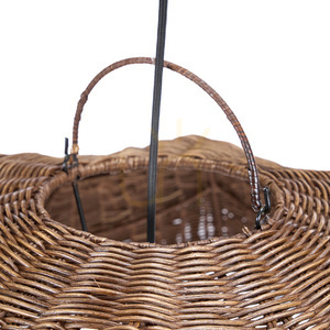 Rattan függőlámpa-ernyő Bazar Bizar THE WAVE Dark Walnut L 103 cm small 8