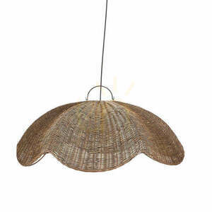Rattan függőlámpa-ernyő Bazar Bizar THE WAVE Dark Walnut L 103 cm small 0