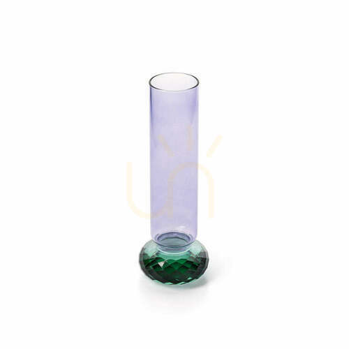 Jelölje be Bazar Bizar Violet Quartz üvegváza, lila-zöld, 19,2 cm