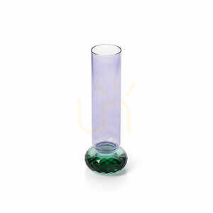 Bazar Bizar Violet Quartz üvegváza, lila-zöld, 19,2 cm small 1