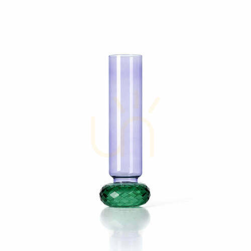 Jelölje be Bazar Bizar Violet Quartz üvegváza, lila-zöld, 19,2 cm