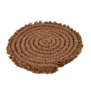 Pamut poháralátét sötét dió mintával 12 cm small 1