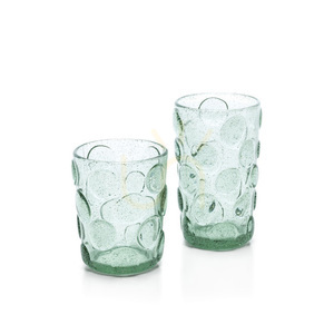 Aqua frosted pöttyös highball pohár 13,5 cm small 3