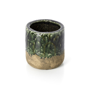 Beton zöld moha növénytartó 15 cm készült kézműves edény small 3