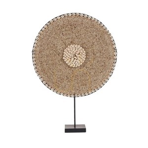 Dekor számkagyló Guadeloupe állványon, natúr fehér, 55 cm small 2