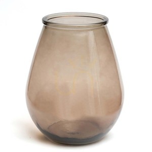 Váza, bézs, 35,5 cm, Glass Collection, Qiezi, L small 3