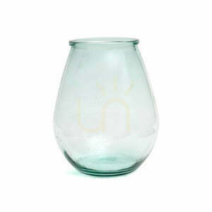 Váza Qiezi Glass Collection kék L 35,5 cm small 0