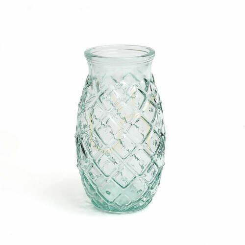 Jelölje be Ananászos pohár kék üveg Glass Collection L