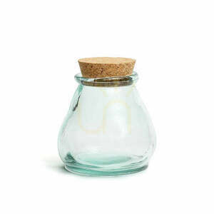 Üvegedény kék M 12x12x12 cm small 0