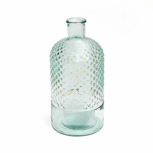 Jelölje be Üveg palack Zuanshí kék M Glass Collection 14x28 cm