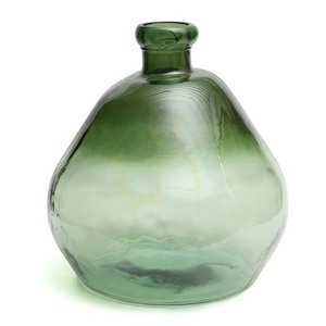 BOLAI váza zöld újrahasznosított üvegből 45×45×50 cm Bazar Bizar small 2